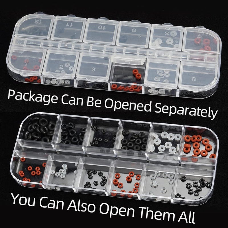 FUSHIPRO 144pcs Rubber O Ring Assortment Kits 12 Sizes Made of Nitrile Rubber NBR Replacement - Image 4